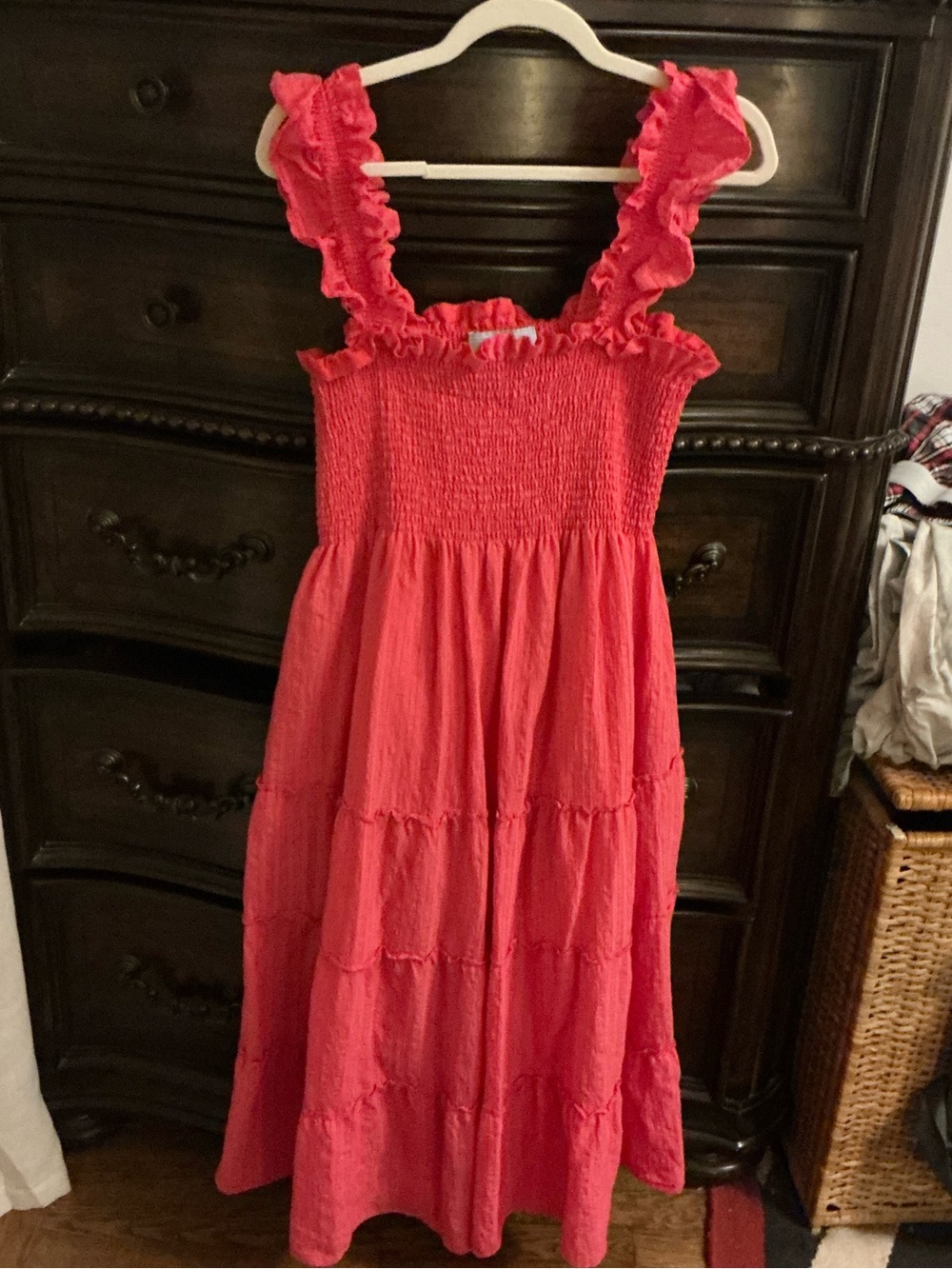 Hill House The Nap Elle Pink Ruffle-strap Tiered Sundress - Picture 2 of 8